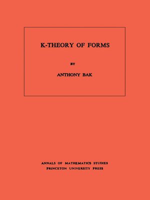 cover image of K-Theory of Forms